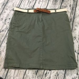 Dalia Green Khaki Skirt Sz 14